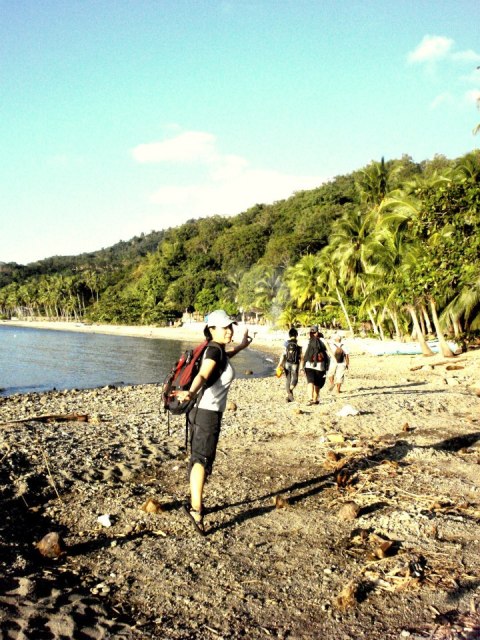 Walk at Laiya Beach 2