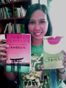 My friend and fellow blogger, Claa (http://watchamacallit-claa.blogspot.com/) with her two new books