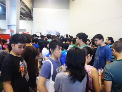 The line continued on the registration area